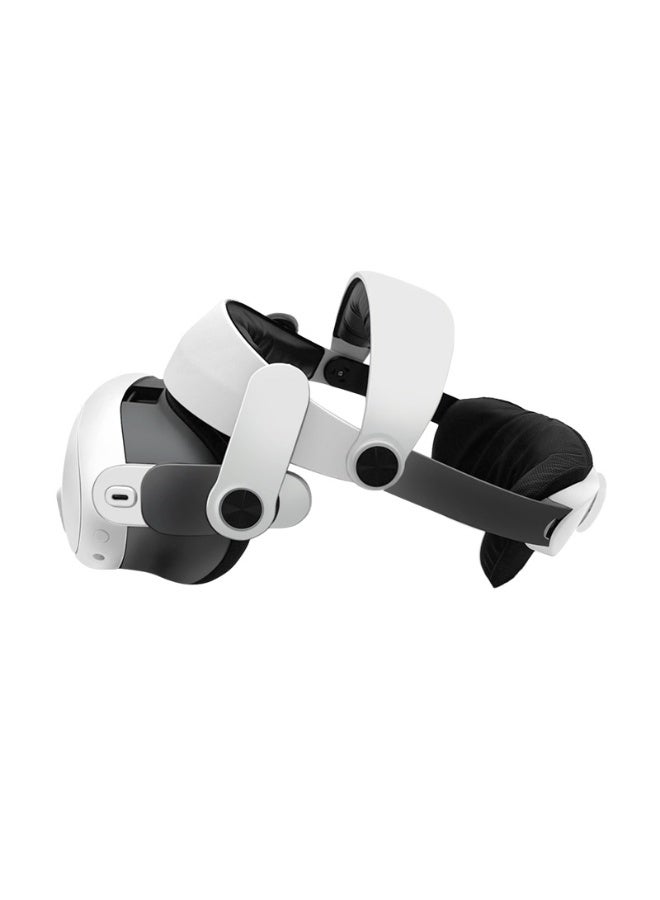 Elite Adjustable VR Head Strap Compatible with Oculus Quest 3 - Upgraded Polymer Material for Enhanced Durability, Multi-Angle Adjustment for Perfect Fit, Comfortable Replaceable Headwear for Even Weight Distribution